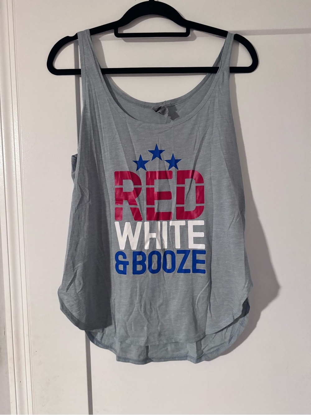 Women’s Graphic Tank Top - Red White & Booze
